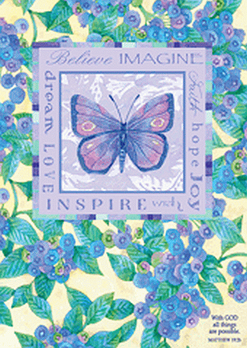 Inspire Butterfly Christian Poster