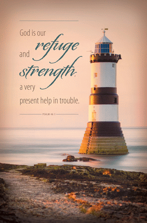 God is Our Refuge & Strength Mini Poster