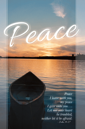 Boat on a Lake Peace Mini Poster