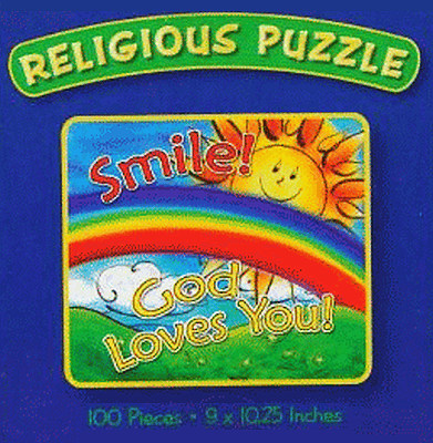 Smiley God Loves You Puzzle for Kids