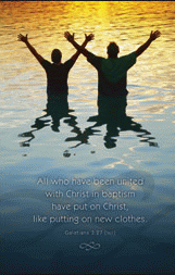 Hands Lifted Baptism Mini Poster