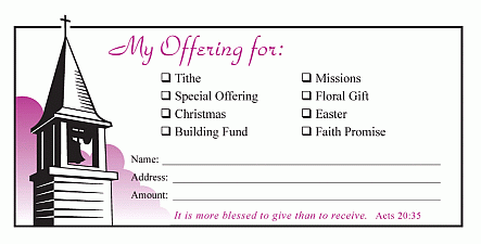 Multi Use Church Offering Envelopes - OUT OF STOCK