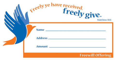 Freely Give Offering Church Envelopes