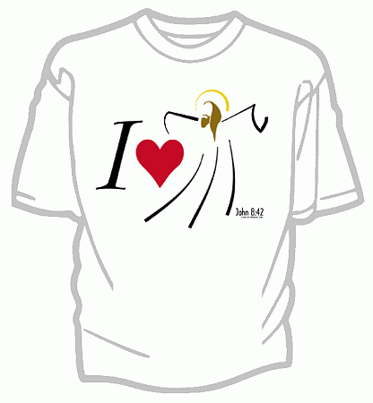 I Love Jesus Tee Shirt - Adult XXL