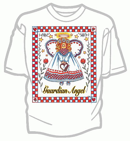 Guardian Angel Christian Tee Shirt - Adult XXL
