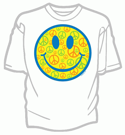 Peace Smile Tee Shirt - Adult Large