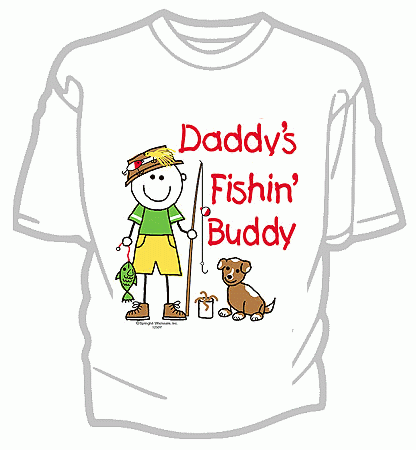 Daddys Fishing Buddy Tshirt - Youth
