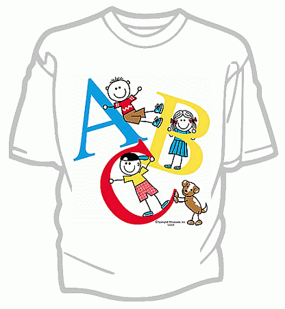 Cute ABC Kids Tshirt - Youth