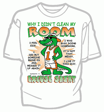 Clean Room Excuse Tshirt - Youth