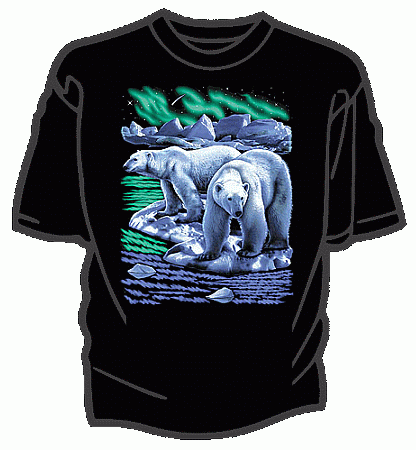 Polar Bears Tee Shirt - Adult Large - Only 1 Left