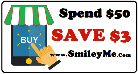 SPEND $50.00 - SAVE $3.00 COUPON