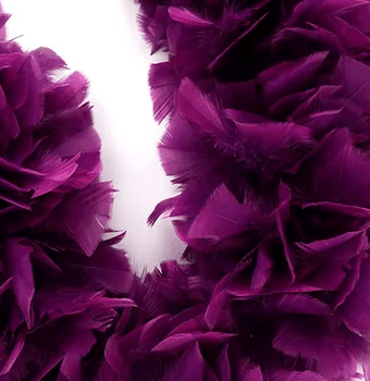Turkey Boas in Gorgeous Purple