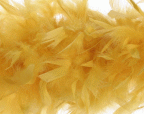 Gold Chandelle Feather Boa - Heavyweight