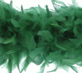 Green Chandelle Feather Boa - Heavyweight