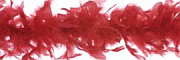 Red Chandelle Feather Boa - Lightweight