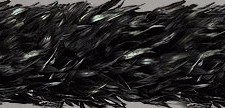 Rooster Coque Feather Boa - 8-10 Black Iridescent