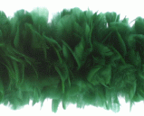 Large Green Turkey Ruff Feather Boa - OUT OF STOCK