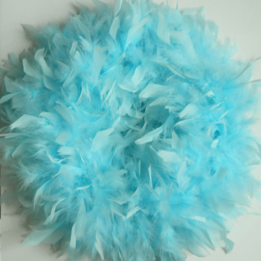 Aqua Blue Feather Wreaths