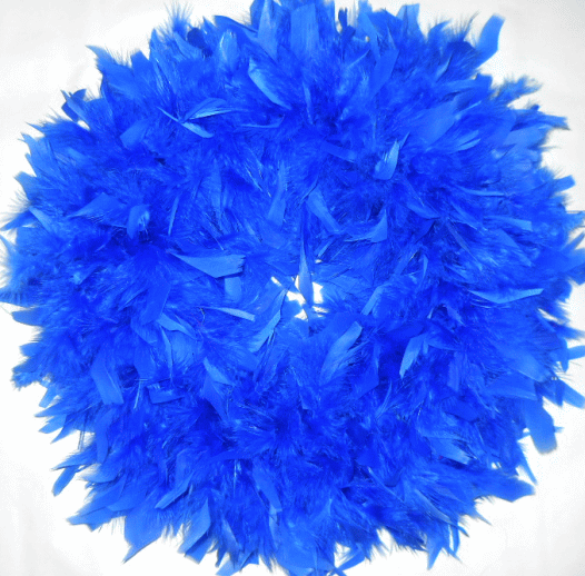 Pretty Blue Feather Wreath
