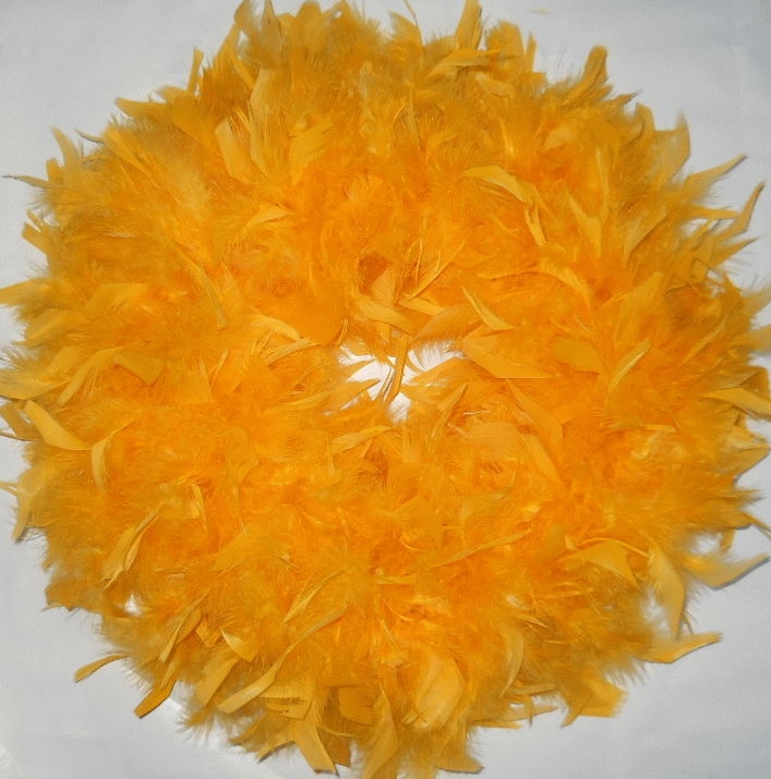 Pretty Gold Feather Wreaths