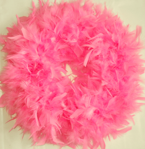 Pretty Hot Pink Feather Wreaths