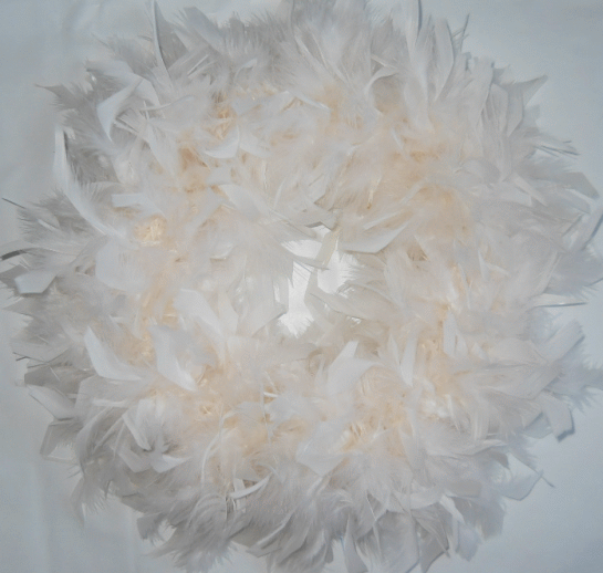 Ivory Feather Wreaths