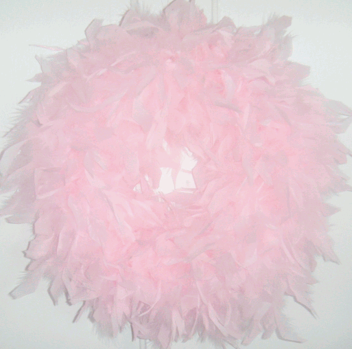 Light Pink Feather Wreaths