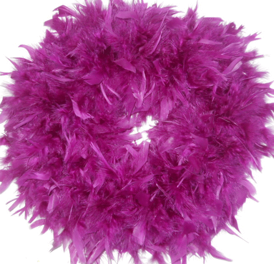 Pretty Purple Feather Wreath