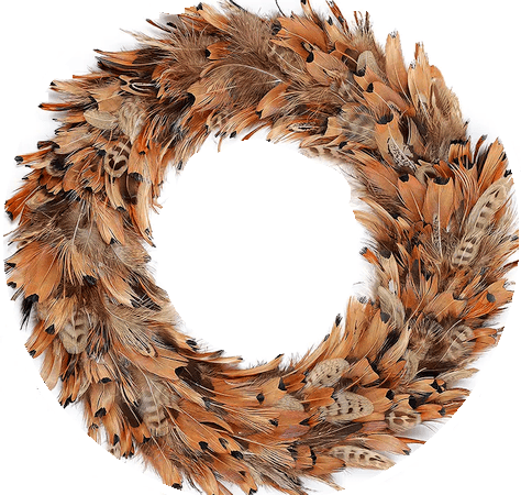 Ringneck Pheasant Feather Wreaths