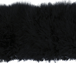 Strung Feathers - Turkey Marabou - Black 1/4 lb