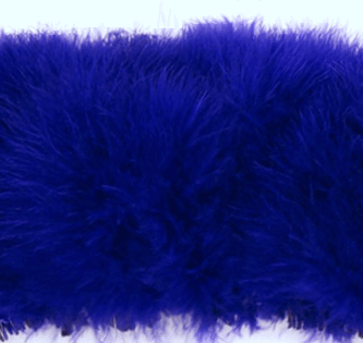 Blue Turkey Marabou Strung Feathers
