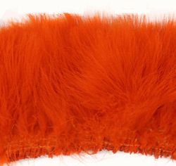 Orange Turkey Marabou Strung Feathers