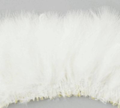 Strung Feathers - Turkey Marabou - White 1/4 lb