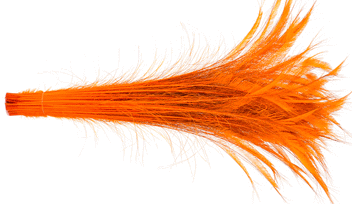 Bulk Peacock Tail Swords - Bleached & Dyed - Orange 20-25 100pc
