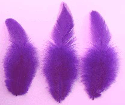 Bulk Dark Lilac Rooster Saddle Feathers