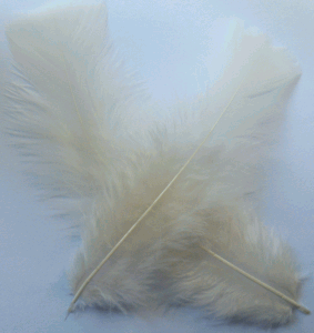 Eggshell Bulk Turkey Feather Flats