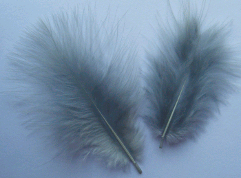 Bulk Feathers - Mini Turkey Marabou - Blu Dun - 1/4 lb