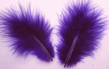 Bulk Feathers - Mini Turkey Marabou - Regal 1/4 lb