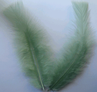 Celedon Turkey Flat Feathers - 1/4 lb