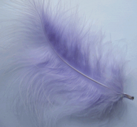 Lavender Large Turkey Marabou Craft Feathers - Mini Pkg