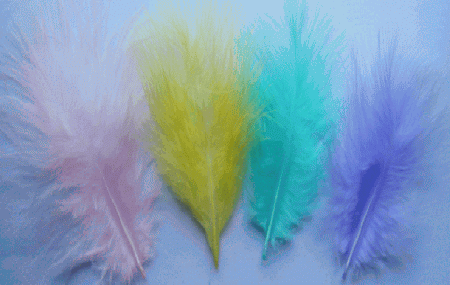 Pastel Mix Mini Turkey Marabou Feathers - 1/4 lb