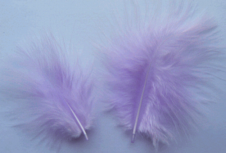 Bulk Orchid Marabou Turkey Feathers - 1-3 inch Mini Feather Size - 1/4 lb pkg