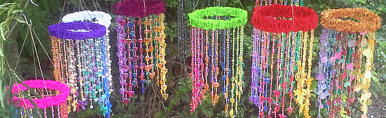Rainbow Beaded Chandeliers for Sale