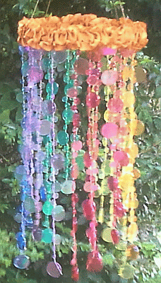 Bubbles Rainbow Beaded Chandelier