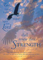 Wait Upon the Lord Bible Verse Posters
