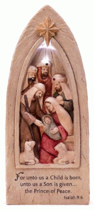 Lighted Nativity Centerpiece