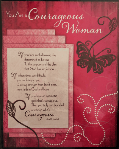 You are a Courageous Woman Picture