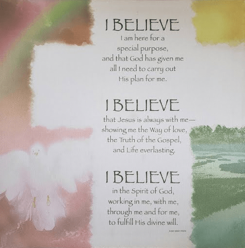I BELIEVE in God Canvas Picture
