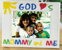 God Loves Mommy and Me Photo Frame