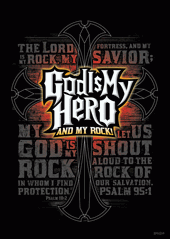 God is My Hero Bible Verse Poster - OUT OF STOCK